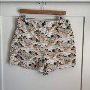 Boden Multicolor Scenic Print Women's Shorts